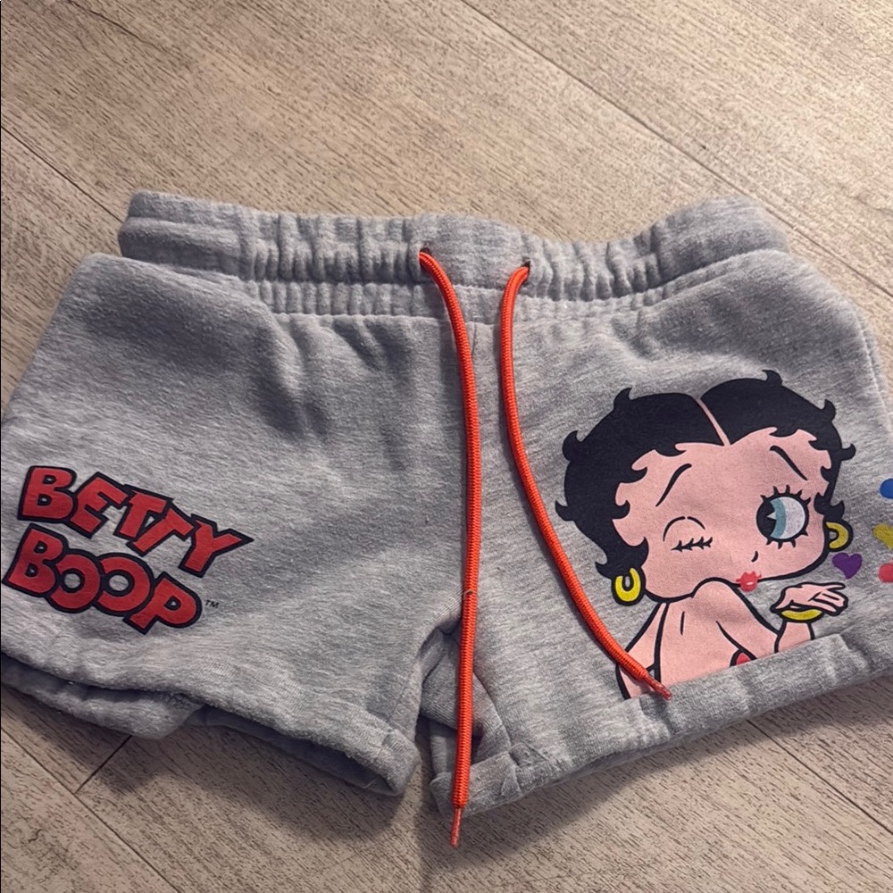 Betty Boop Kids Shorts with Red Accents